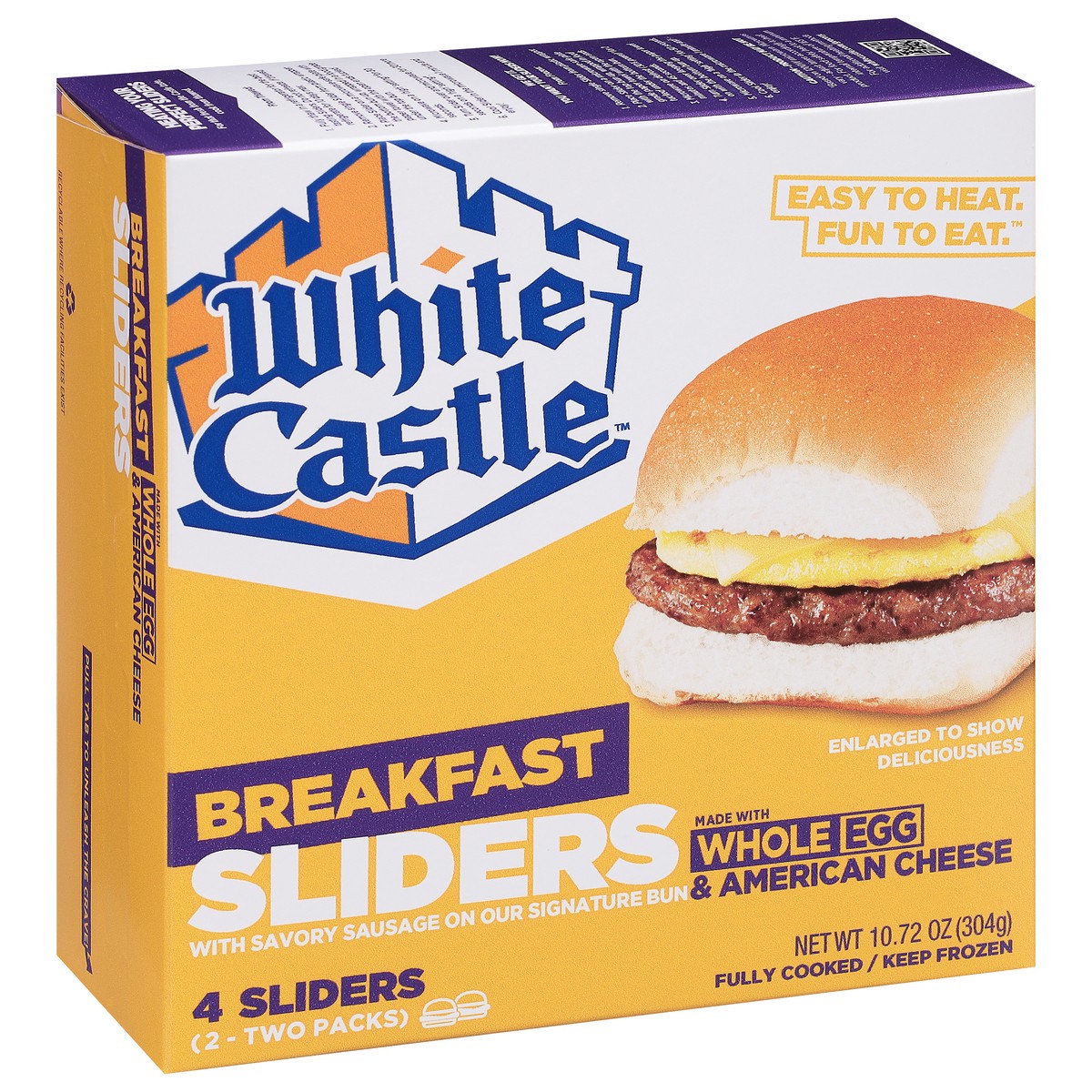 slide 2 of 9, White Castle Sausage Egg Cheese Slid, 4 ct