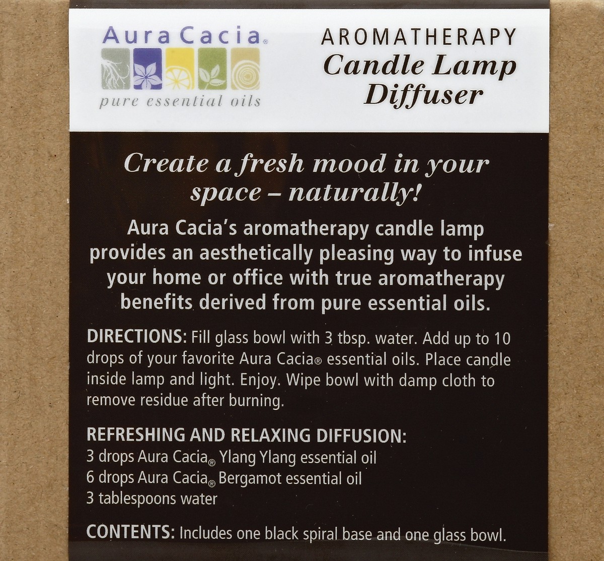 slide 2 of 7, Aura Cacia Candle Lamp Diffuser 1 ea, 1 ct