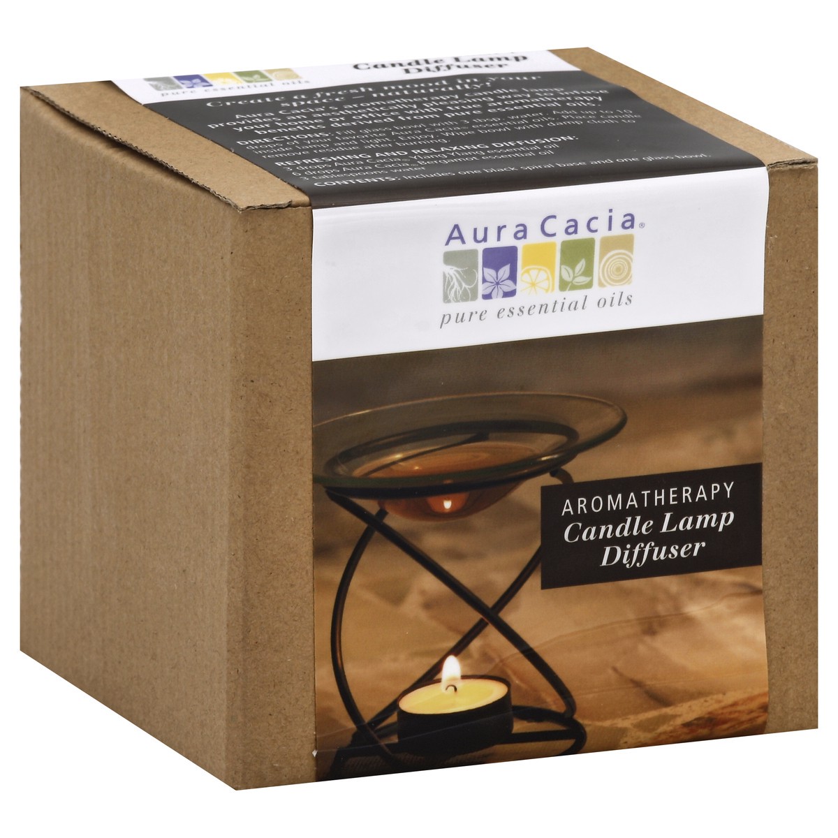 slide 3 of 7, Aura Cacia Candle Lamp Diffuser 1 ea, 1 ct