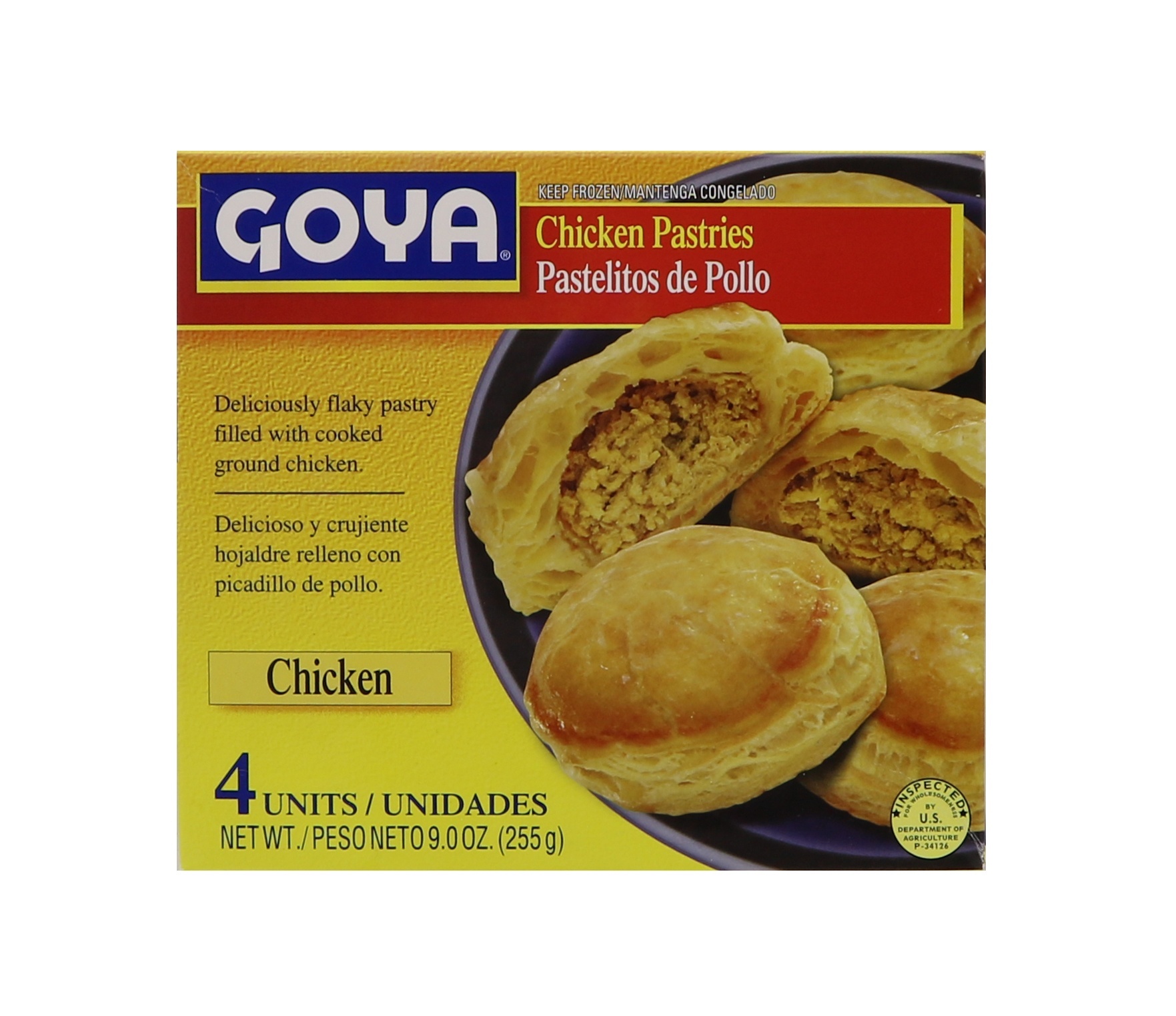 slide 1 of 1, Goya Pastelitos De Pollo Chicken Pastries, 9 oz