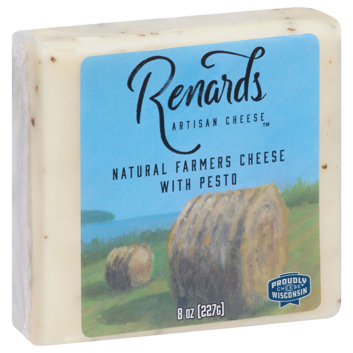 slide 4 of 9, Renards Artisan Cheese with Pesto 8 oz, 8 oz