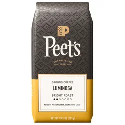 Peet's Coffee Luminosa Breakfast Blend Light Roast Ground Coffee - 10.5 oz Bags