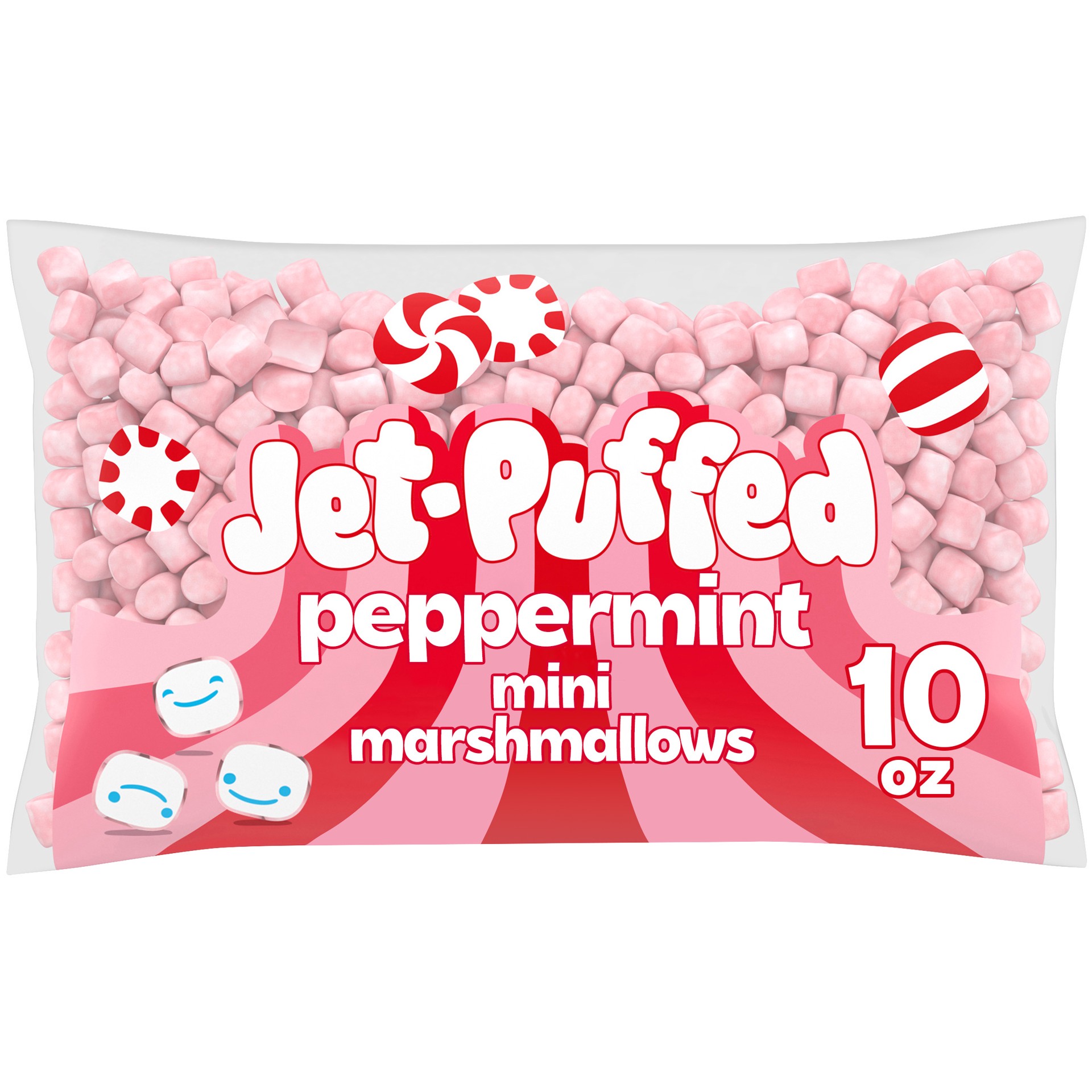 slide 1 of 5, Jet-Puffed Peppermint Mini Marshmallows, 10 oz. Bag, 10 oz