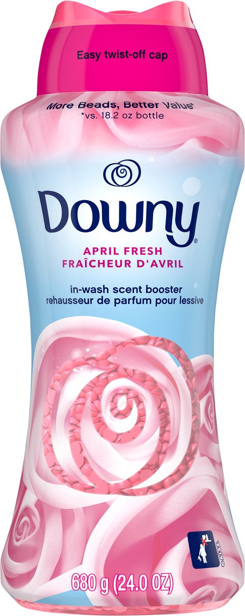 slide 7 of 7, Downy April Fresh In-Wash Laundry Scent Booster Beads, 24 oz, laundry scent beads, Long-lasting Freshness, 1.5 lb