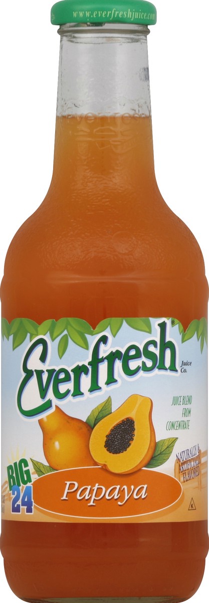 slide 4 of 4, Everfresh Papaya Juice, 24 oz