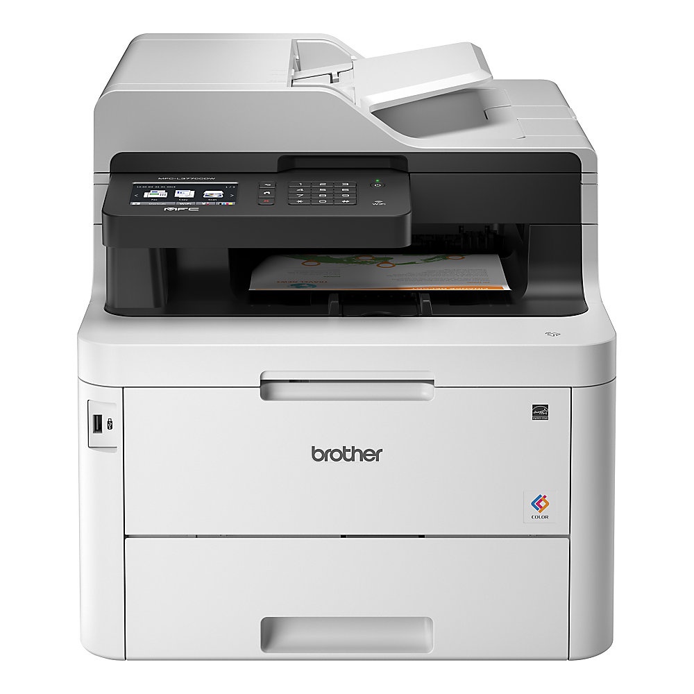 slide 1 of 10, Brother Wireless Color All-In-One Laser Printer, Scanner, Copier, Fax, Mfc-L3770Cdw, 1 ct