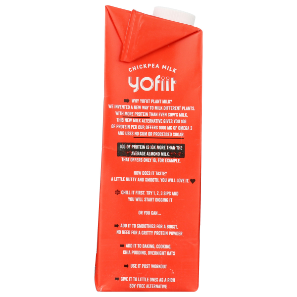 slide 11 of 13, Yofiit Chickpea Milk, 32 fl oz, 32 fl oz
