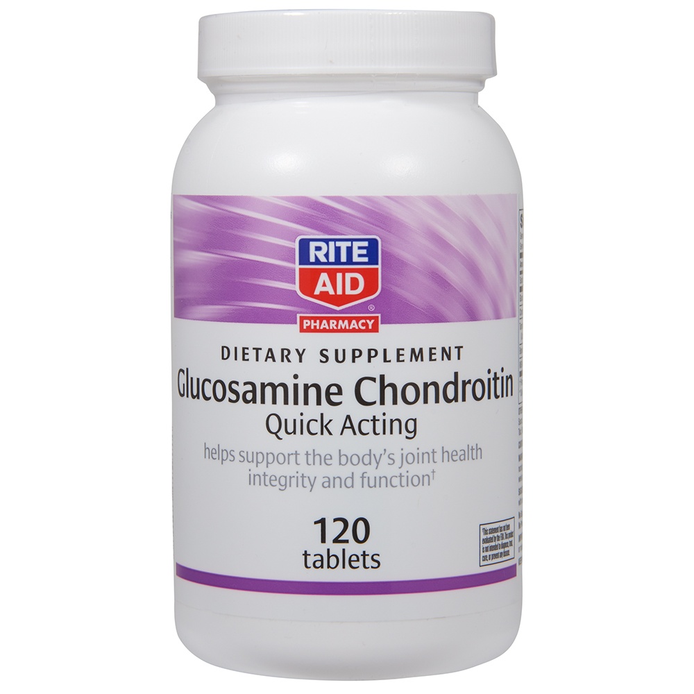 slide 1 of 2, Rite Aid Glucosamine Chondroitin Tablets, 120 ct