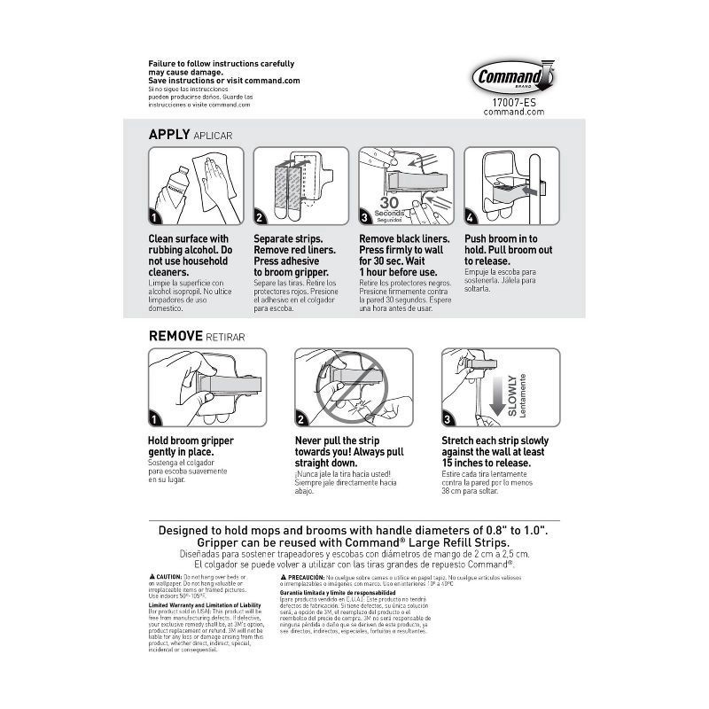 slide 5 of 9, Command Broom Gripper, 1 ct