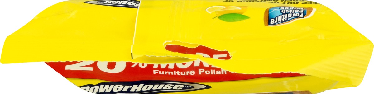 slide 2 of 9, Powerhouse Furniture Polish Wipes, 42 ct