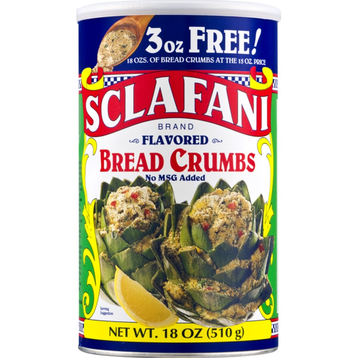 slide 1 of 1, Sclafani Flavored Bread Crumbs, 18 oz