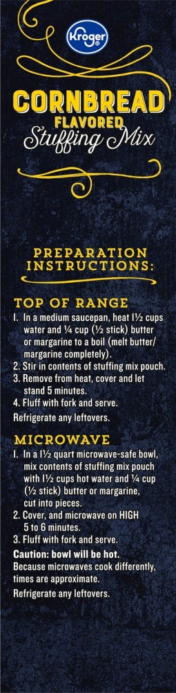 slide 5 of 5, Kroger Cornbread Flavored Stuffing Mix, 6 oz