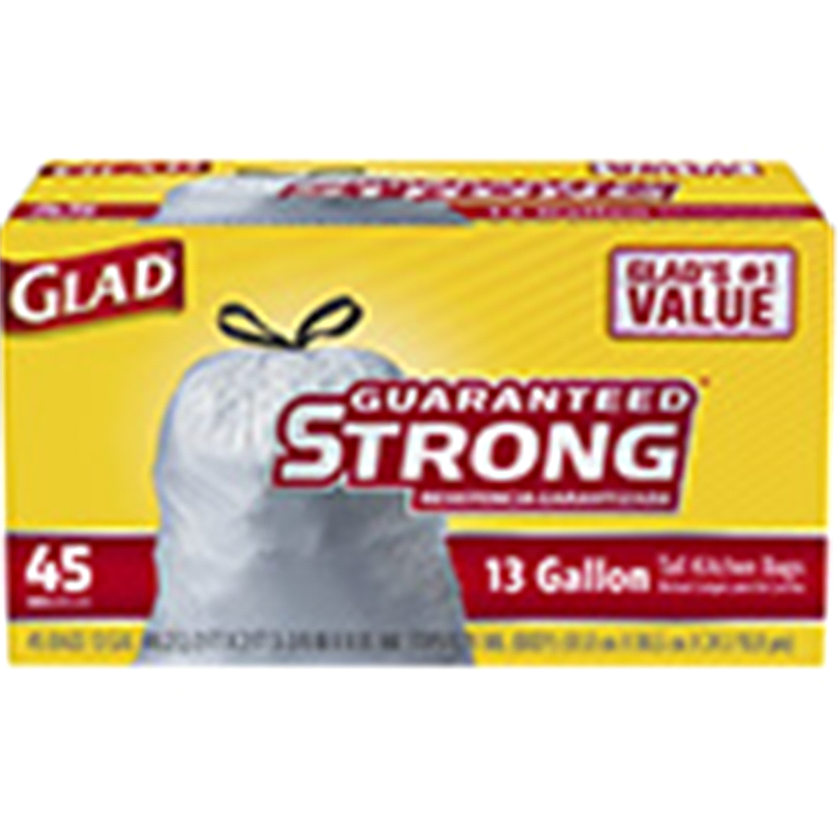 slide 1 of 1, Glad Tall Kitchen Drawstring Trash Bags, 46 ct