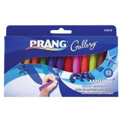 Prang Ambrite Paper Chalk, Assorted Colors, 12 Count