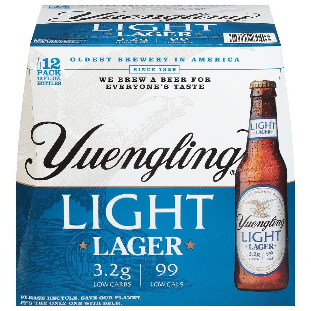 slide 1 of 9, Yuengling Light Lager Beer 12 - 12 fl oz Bottles, 12 ct; 12 oz