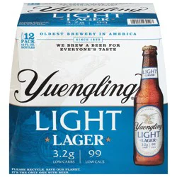 Yuengling Light Lager Beer 12 - 12 fl oz Bottles