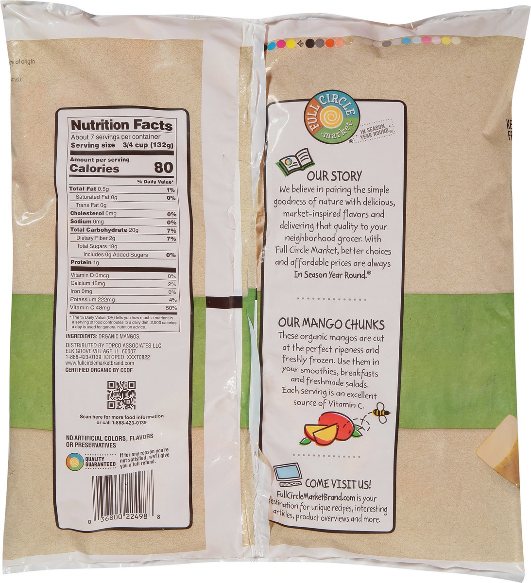 slide 12 of 14, Full Circle Market Organic Mango Chunks 32 oz, 1 ct