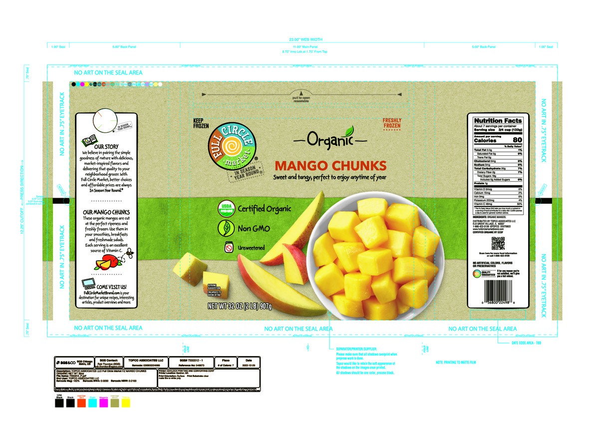 slide 6 of 14, Full Circle Market Organic Mango Chunks 32 oz, 1 ct