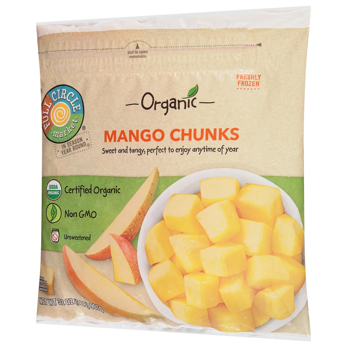 slide 7 of 14, Full Circle Market Organic Mango Chunks 32 oz, 1 ct