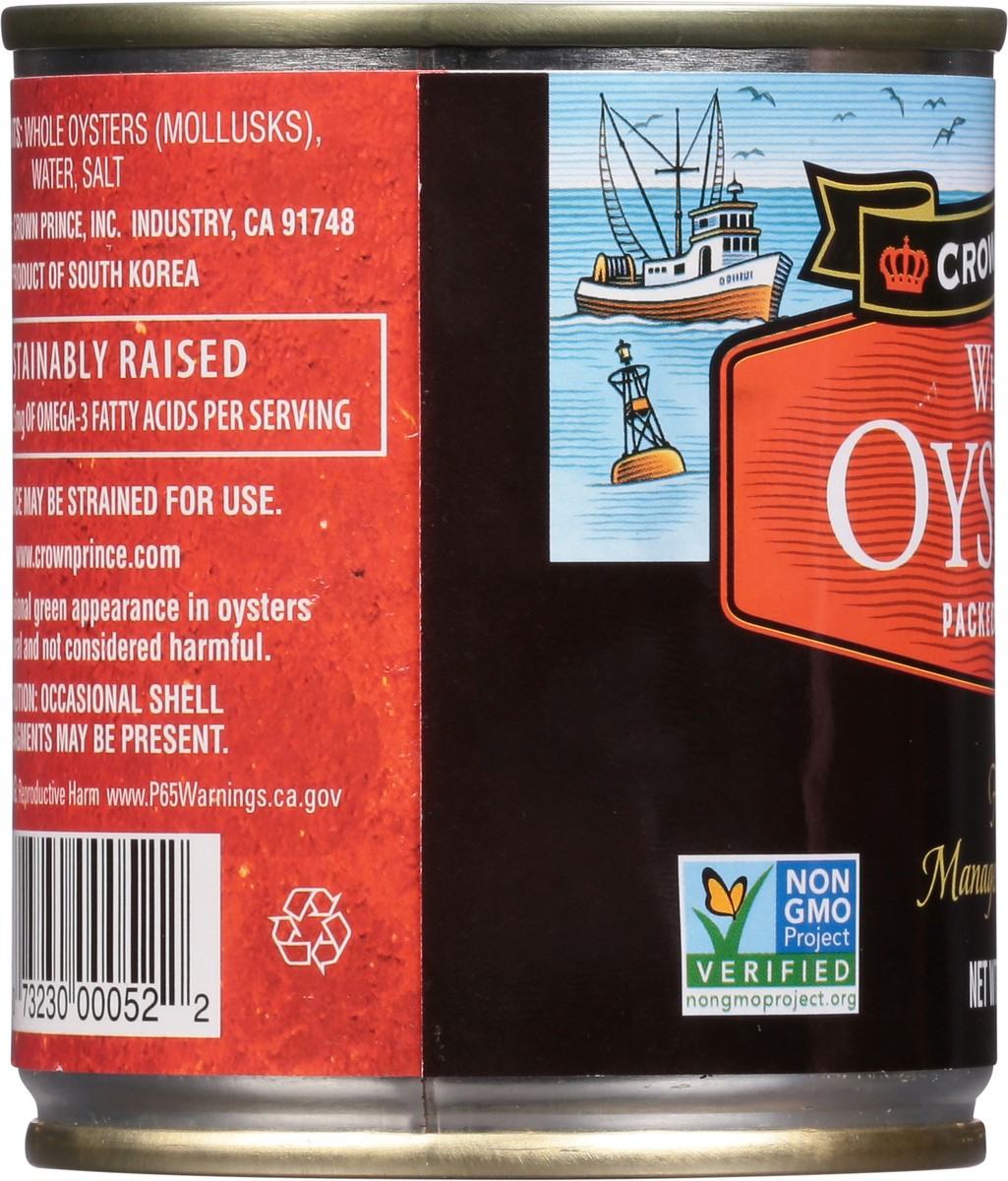 slide 7 of 9, Crown Prince Whole Oysters 8 oz, 8 oz