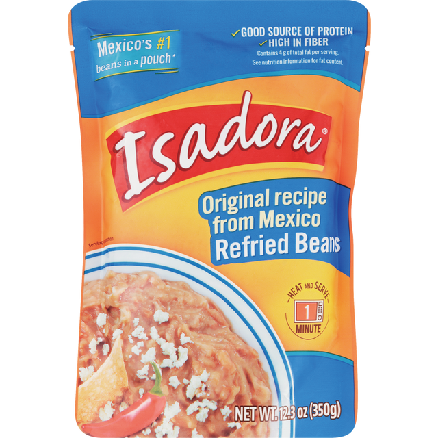 slide 1 of 1, Isadora, Original Refried Beans 12.3oz, 12.3 oz