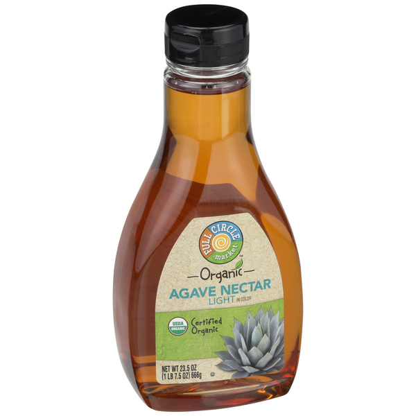slide 1 of 6, Full Circle Market Organic Light Agave Nectar Sweetener, 23 oz