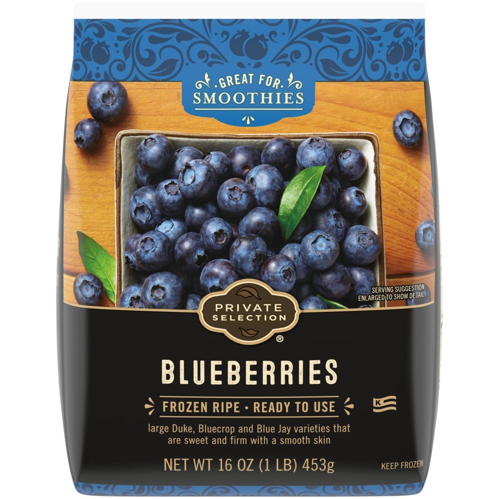 slide 3 of 3, Private Selection Blueberries Frozen Fruit, 16 oz