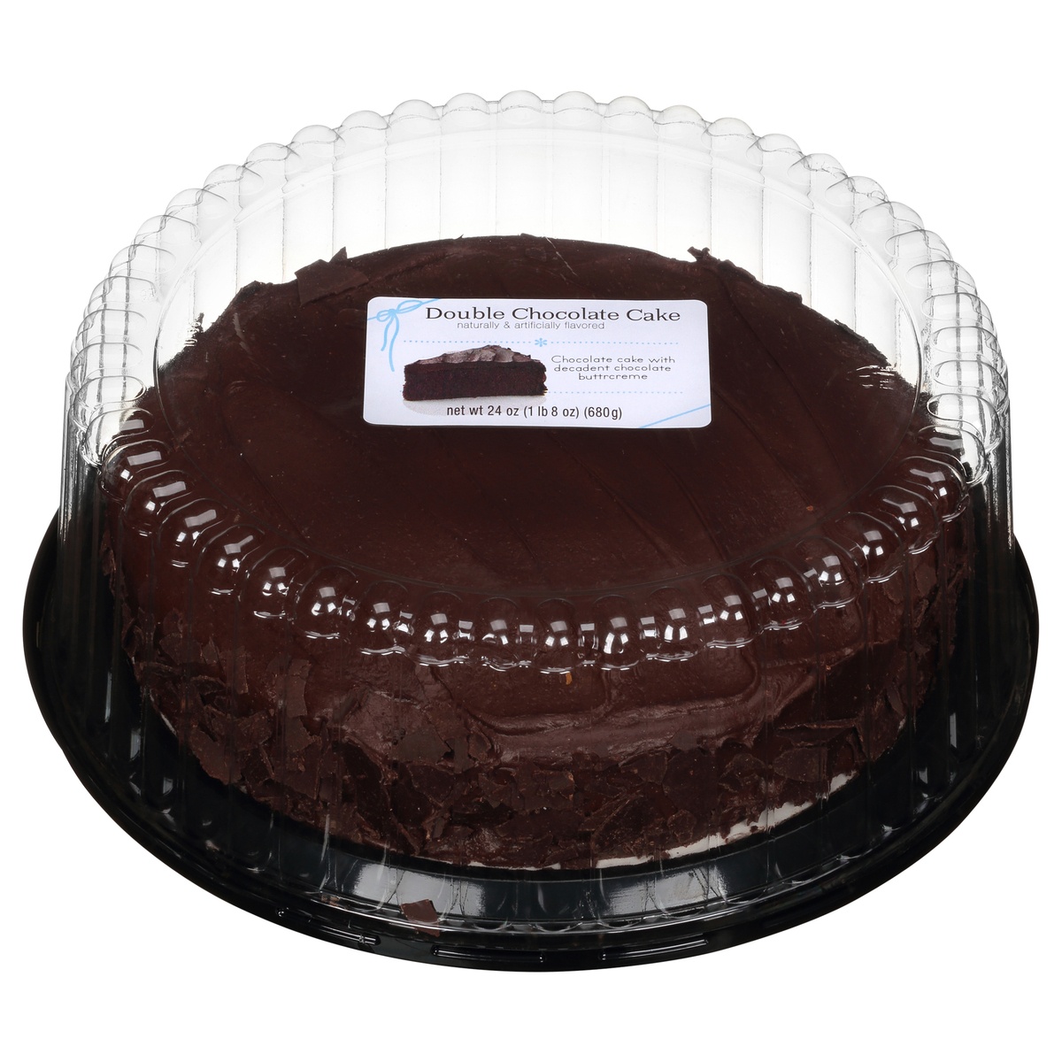 slide 1 of 1, Rich's Single Layer Chocolate Fudge Cake, 24 oz