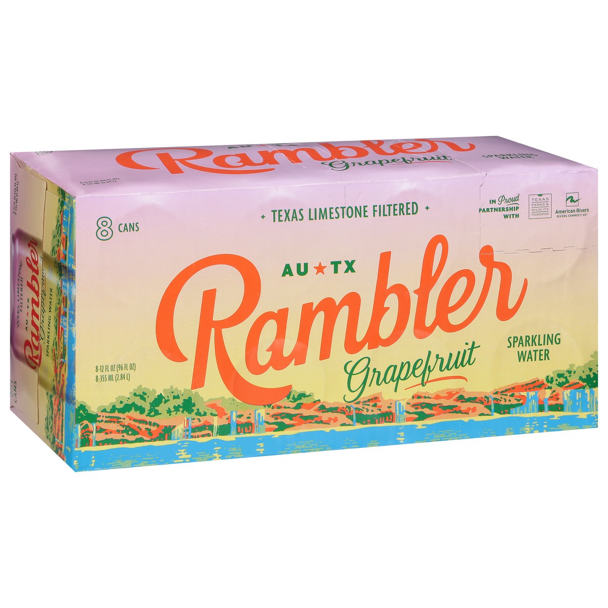slide 4 of 15, Rambler Grapefruit Sparkling Water Can - 8 ct, 8 ct