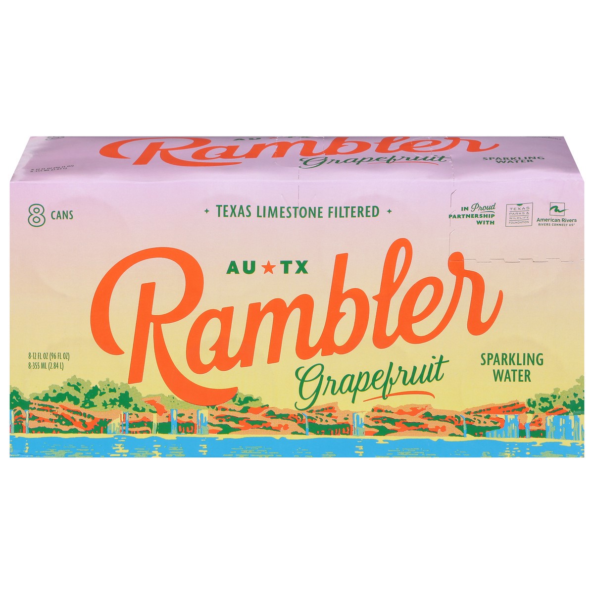 slide 1 of 15, Rambler Grapefruit Sparkling Water Can - 8 ct, 8 ct