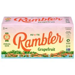 Rambler Grapefruit Sparkling Water Can - 8 ct
