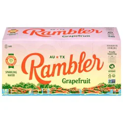 Rambler Grapefruit Sparkling Water Can - 8 ct