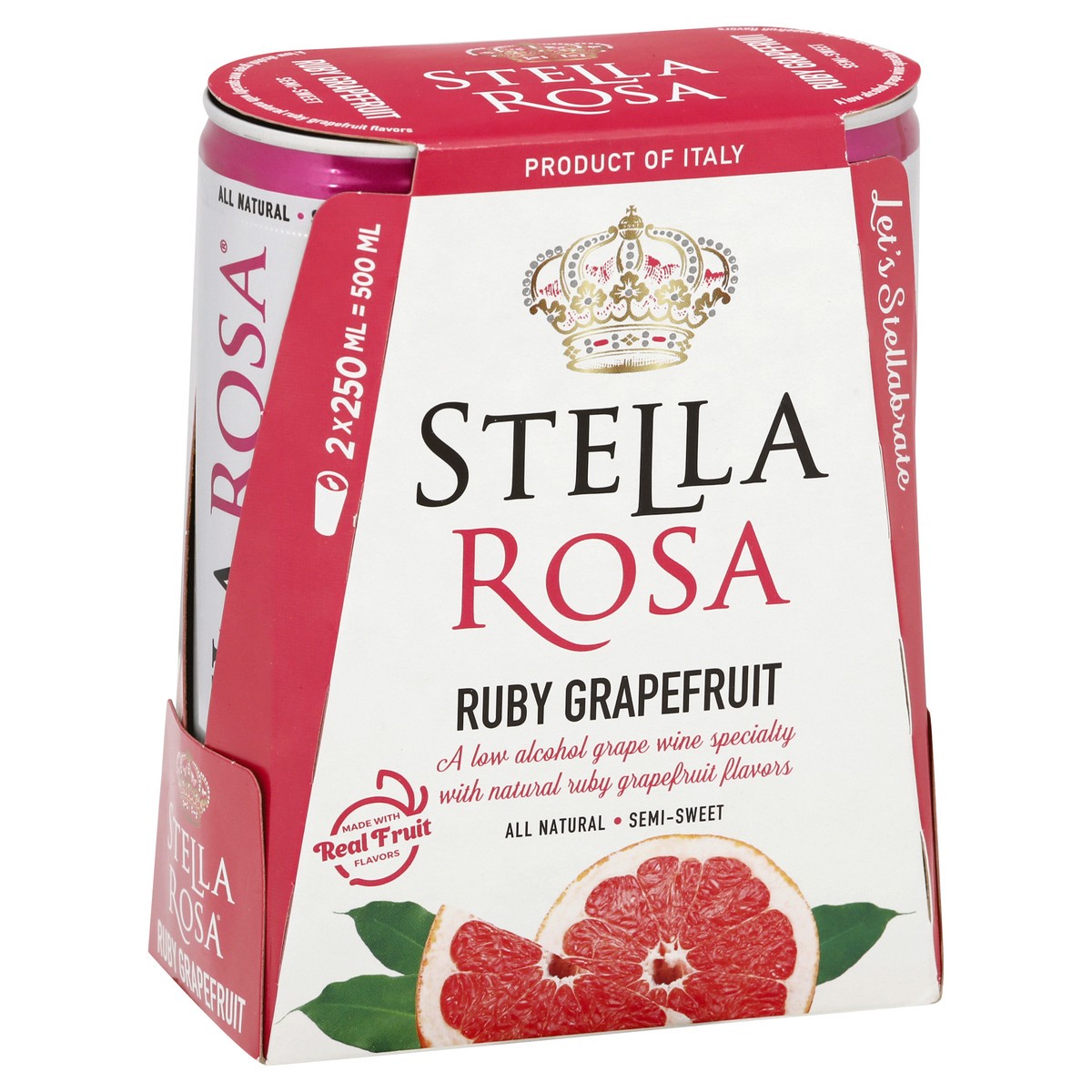 Stella Rosa Ruby Grapefruit Wine 2pk/250ml Cans 2 ct; 250 ml Shipt