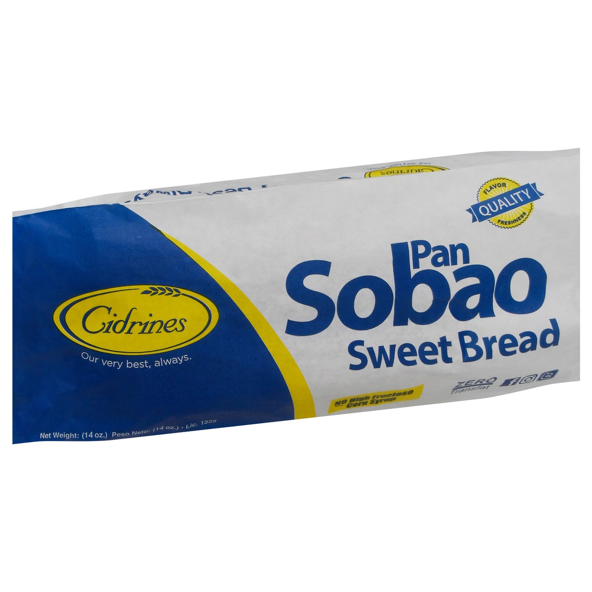 slide 2 of 4, Cidrines Pan Sobao Sweet Bread 14 oz, 14 oz