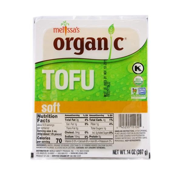 slide 1 of 1, Melissa's Organic Tofu, Soft, 14 oz