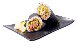 Crispy Savory Shrimp Sushi Burrito