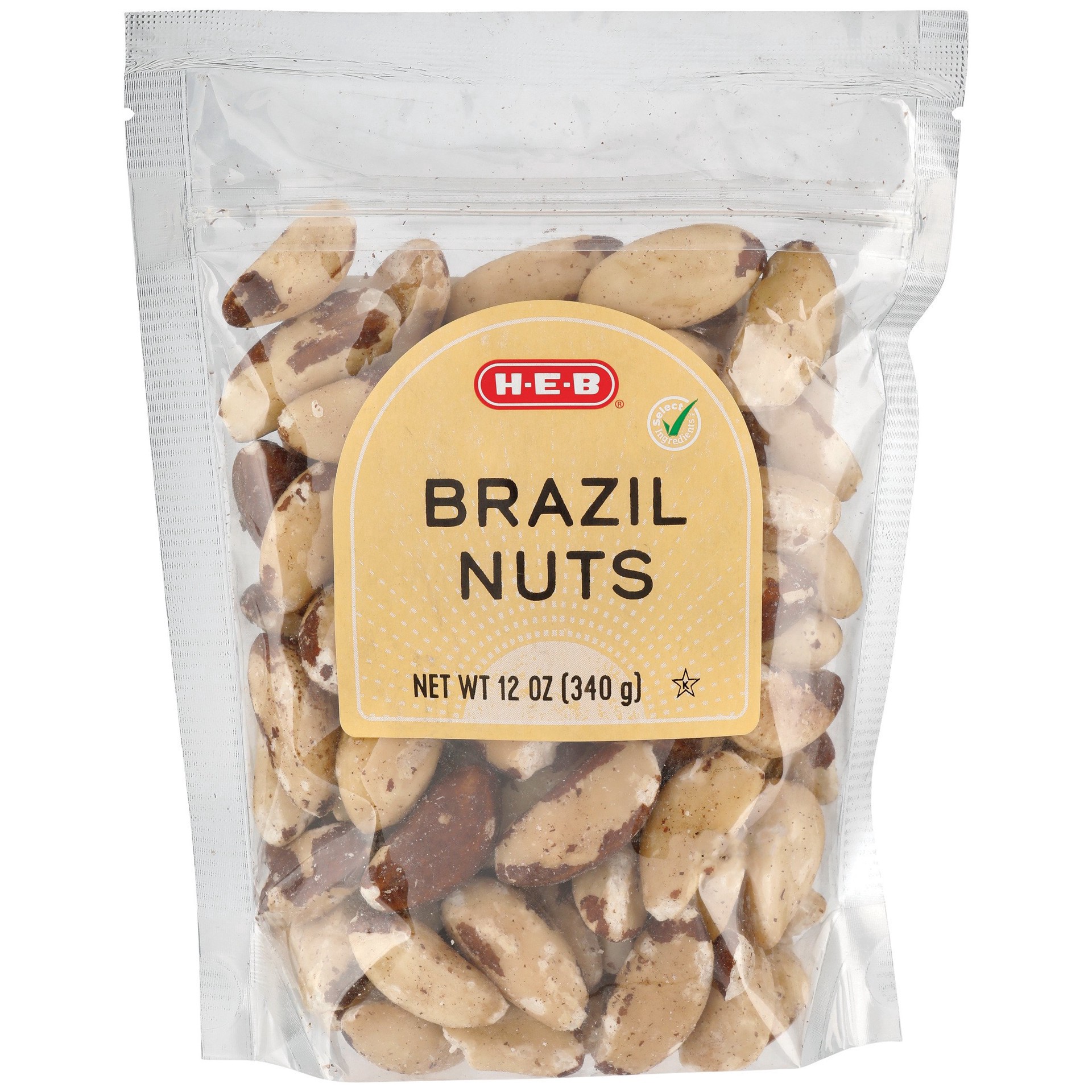 slide 1 of 1, H-E-B Brazil Nuts, 12 oz