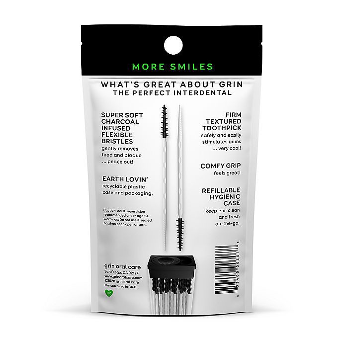 slide 3 of 3, Grin Minty + Charcoal Softstx 91 pieces 1 ea Pouch, 90 ct