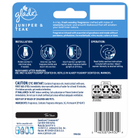 slide 14 of 29, Glade PlugIns Scented Oils Air Freshener Refills, Juniper & Teak, Fresh Collection, 0.67 fl oz Each, 2 Refills, 2 ct