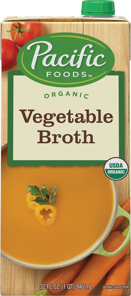 slide 8 of 9, Pacific Foods Vegetable Broth Organic, 32 fl oz