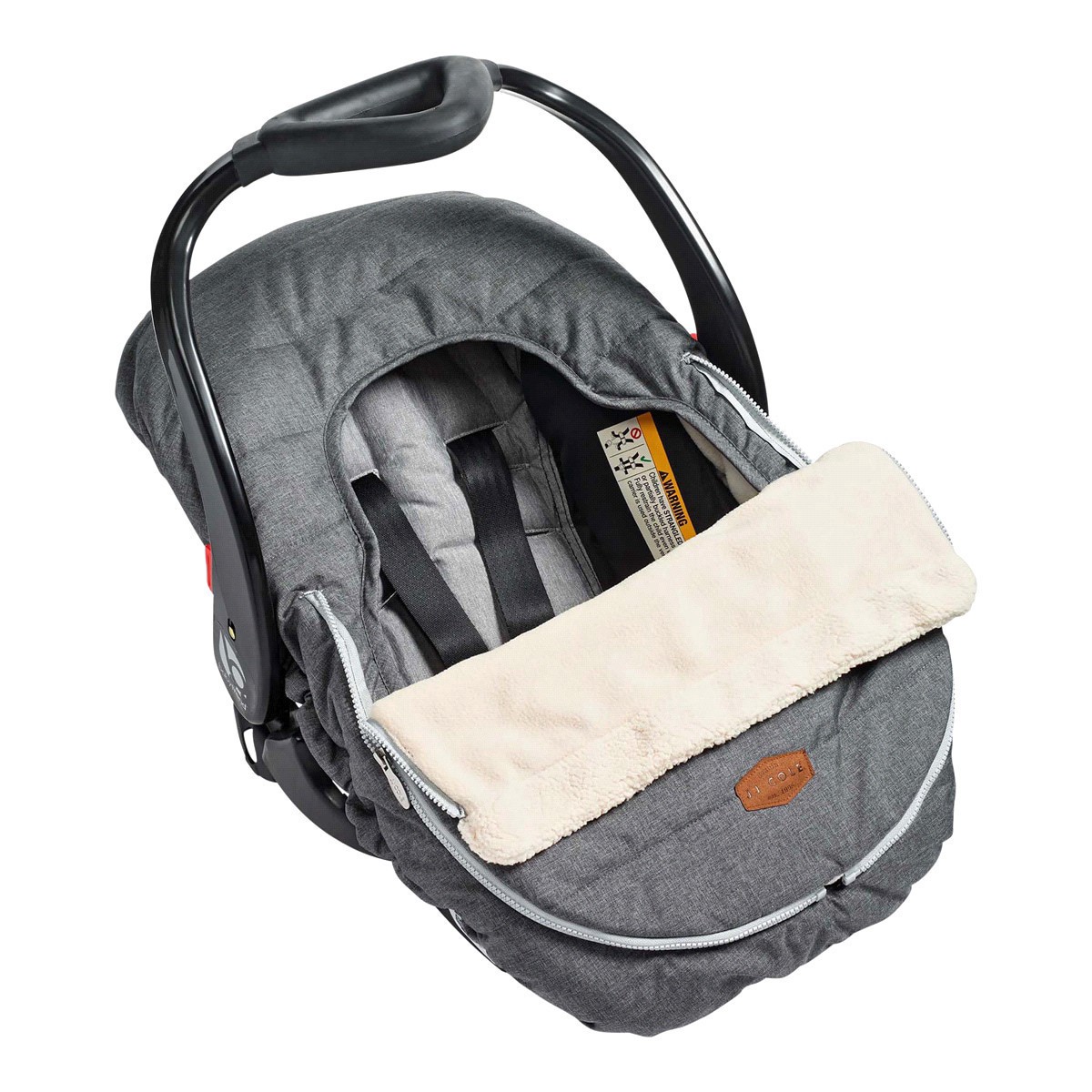 slide 7 of 21, JJ Cole Car Seat Cover - Grey, One Size