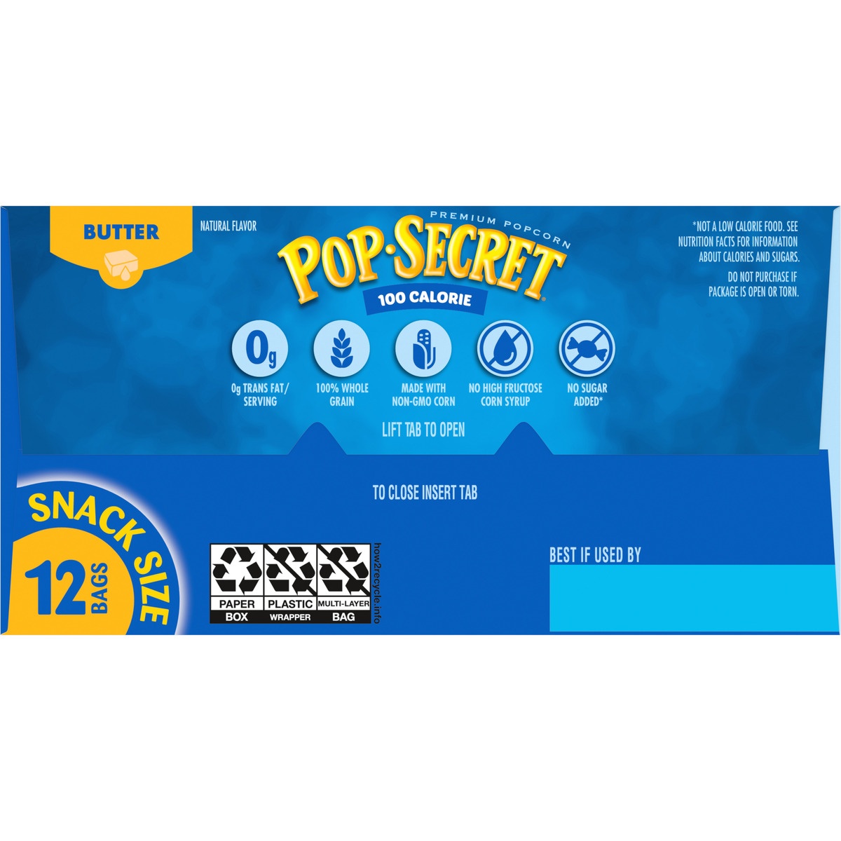 slide 7 of 11, Pop-Secret 100 Calorie Snack Size Butter Popcorn, 12 ct; 1.12 oz