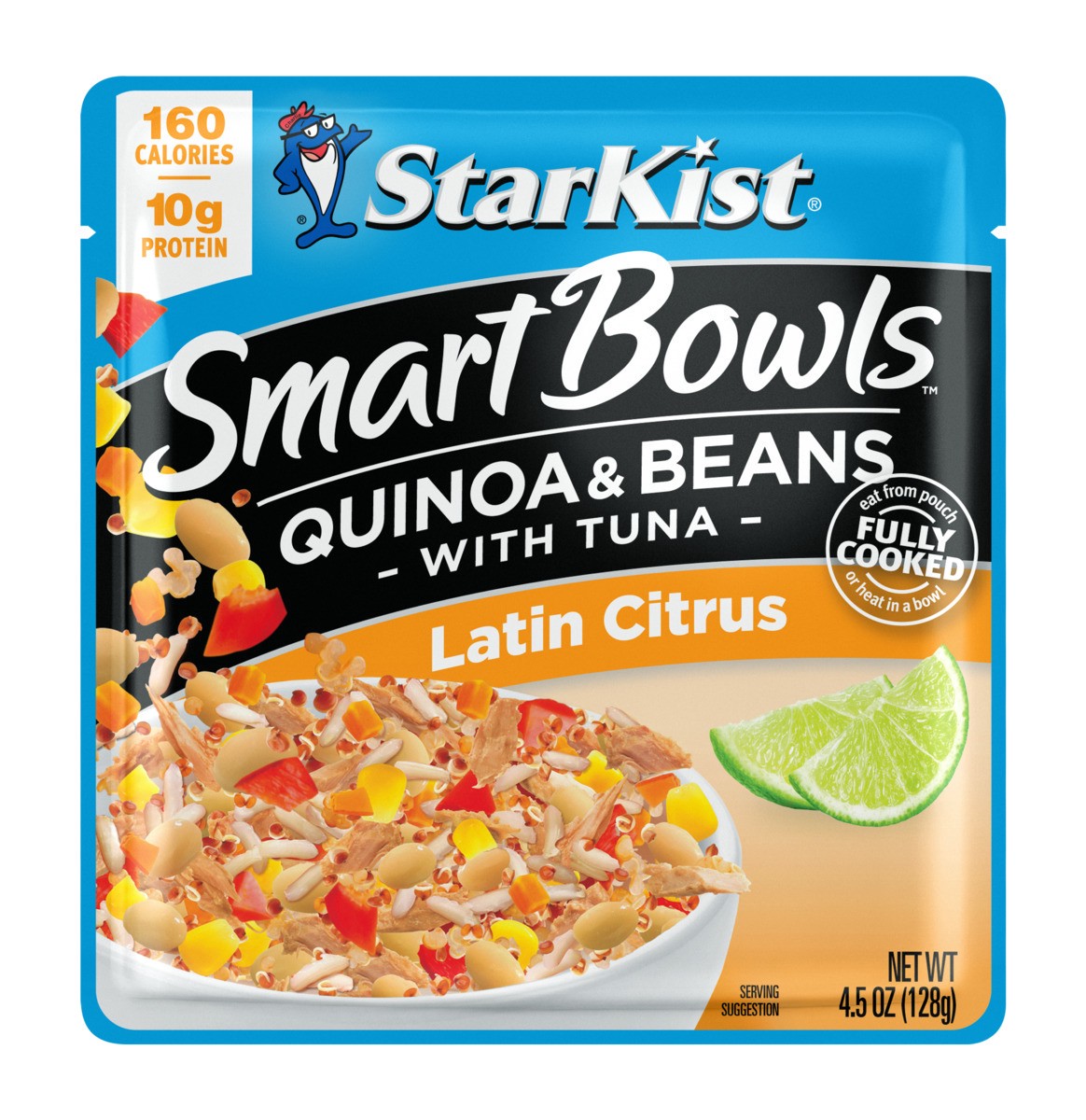 slide 1 of 9, StarKist Smart Bowls Latin Citrus Quinoa and Beans with Tuna Pouch, 4.5 oz
