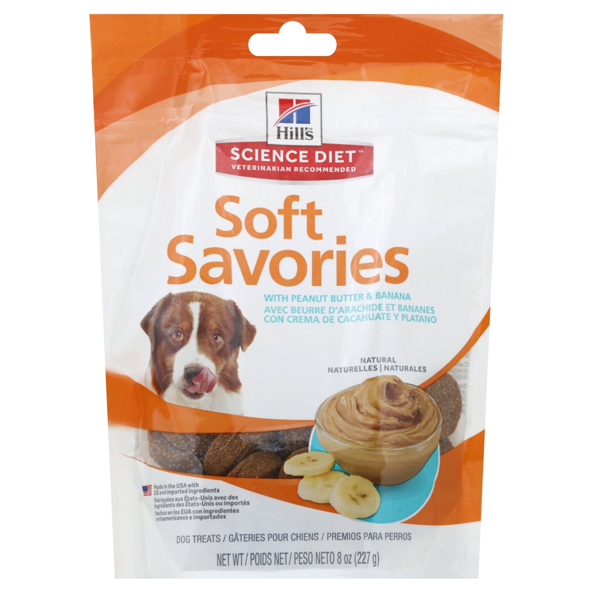 Hill's science diet soft savories with hot sale peanut butter & banana dog treats