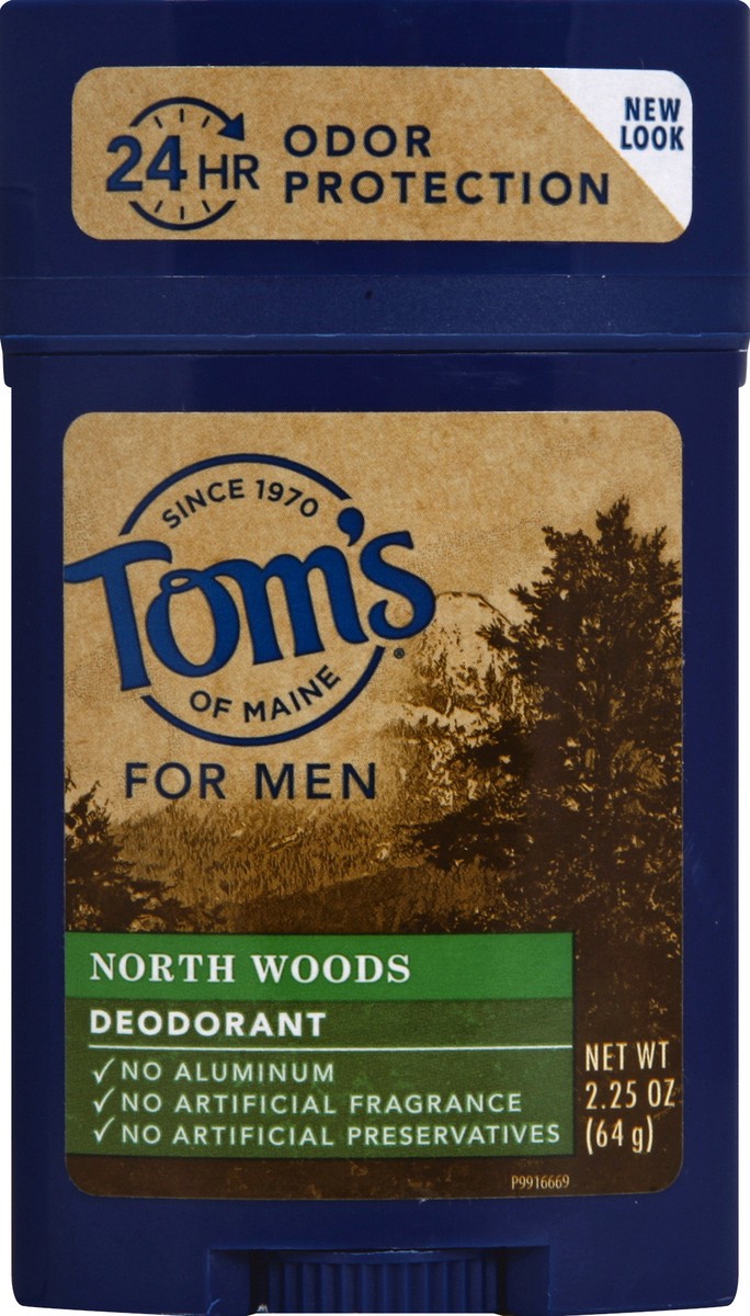 slide 2 of 2, Tom's of Maine Long Lasting North Woods Men's Deodorant, 2.25 oz