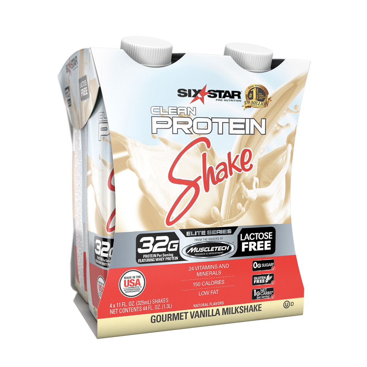 slide 1 of 1, Six Star Protein Shake 4 ea, 4 ct; 11 oz