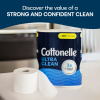 slide 17 of 29, Cottonelle Ultra Clean Toilet Paper, Strong Toilet Tissue, 6 Mega Rolls (6 Mega Rolls = 24 Regular Rolls), 284 Sheets Per Roll, 6 ct