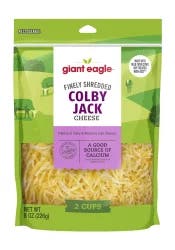 Giant Eagle Fancy Shredded Colby Jack Cheese