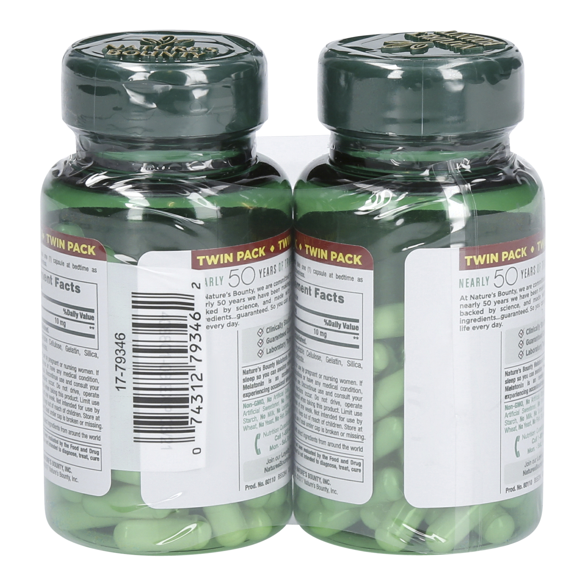 slide 10 of 13, Nature's Bounty Melatonin Twin Pack, 60+, 120 ct