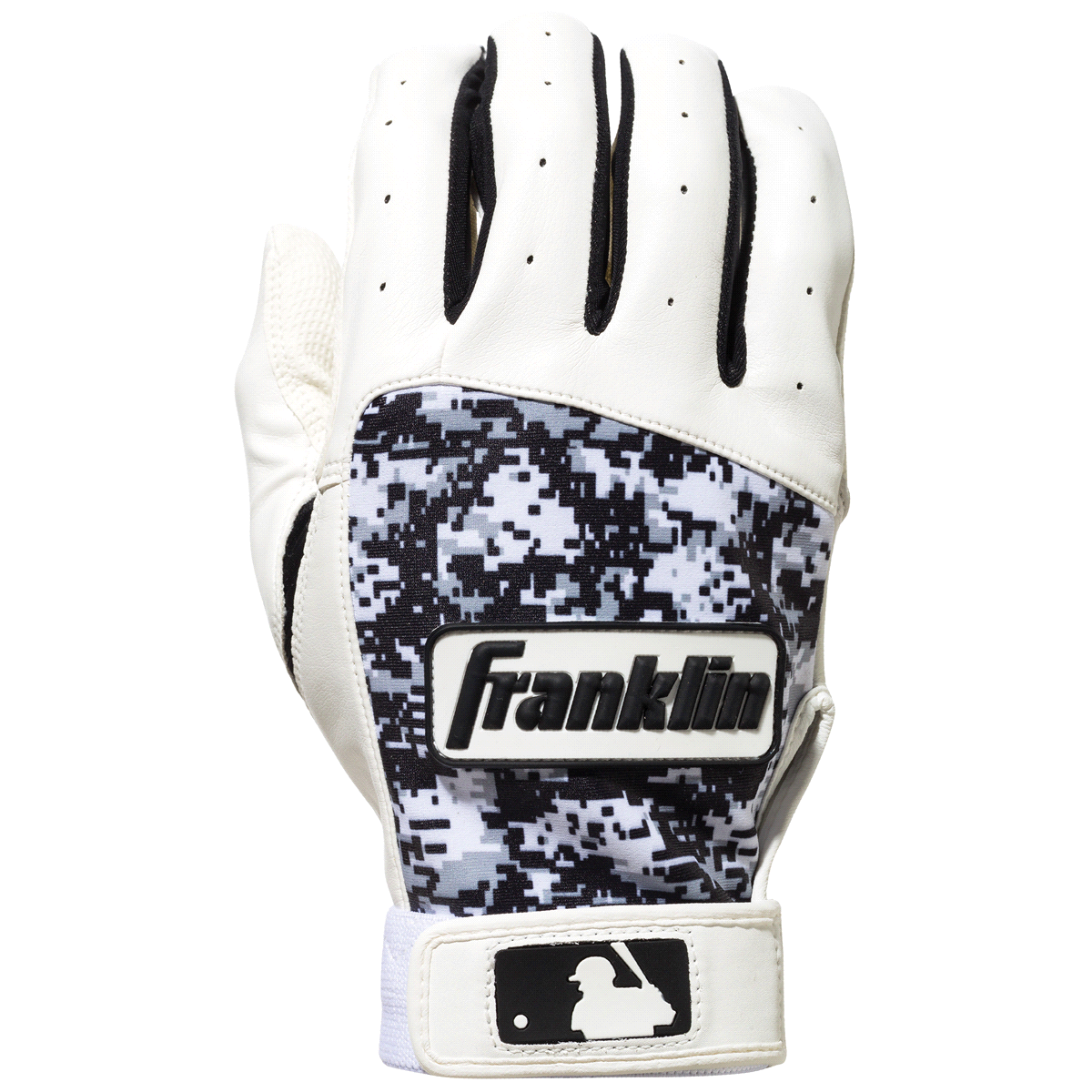 slide 1 of 5, Franklin Sports Digitek Youth Batting Glove - Gray/White/Black Digi (S), 1 ct
